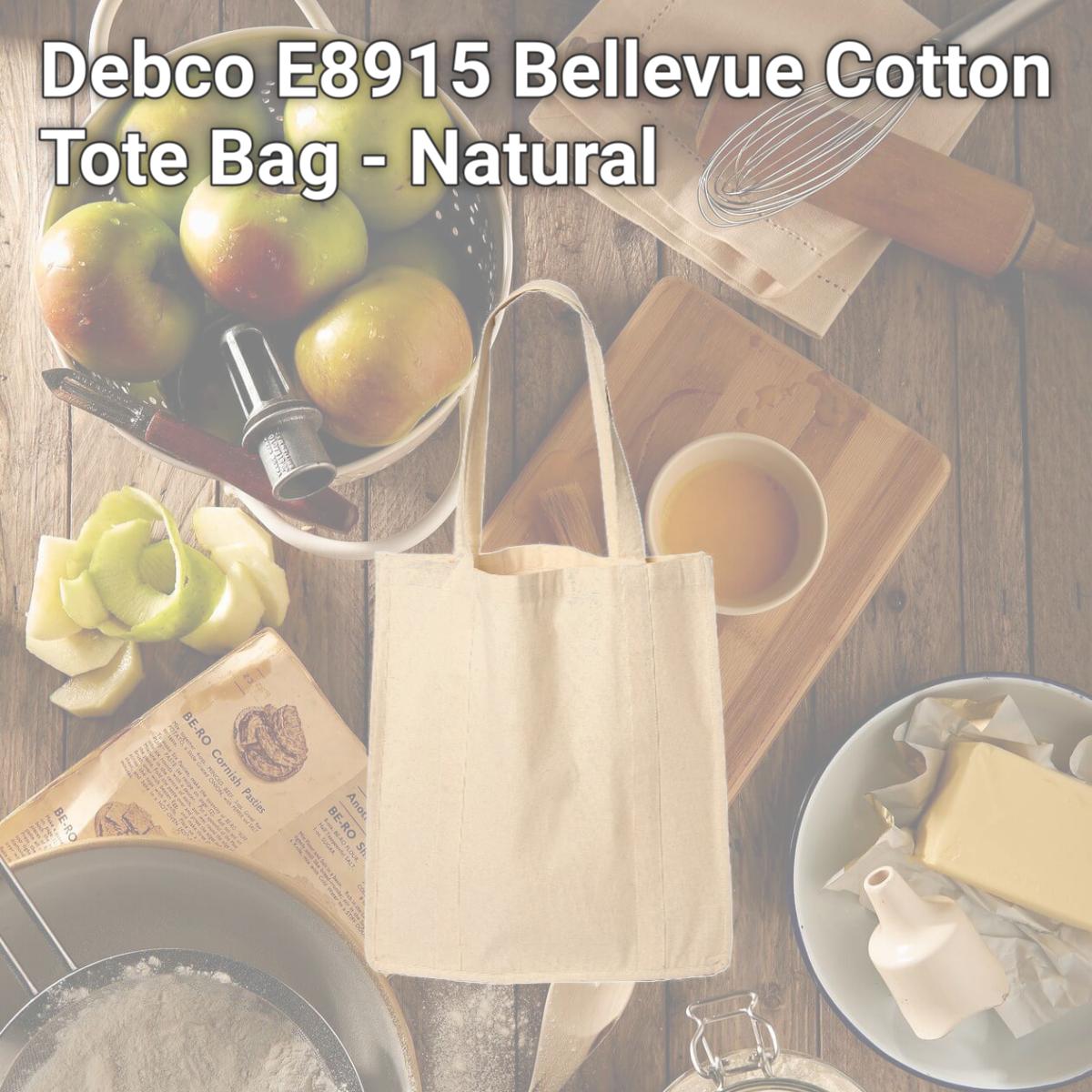 Picture of Debco E8915 Bellevue Cotton Tote Bag - Natural 