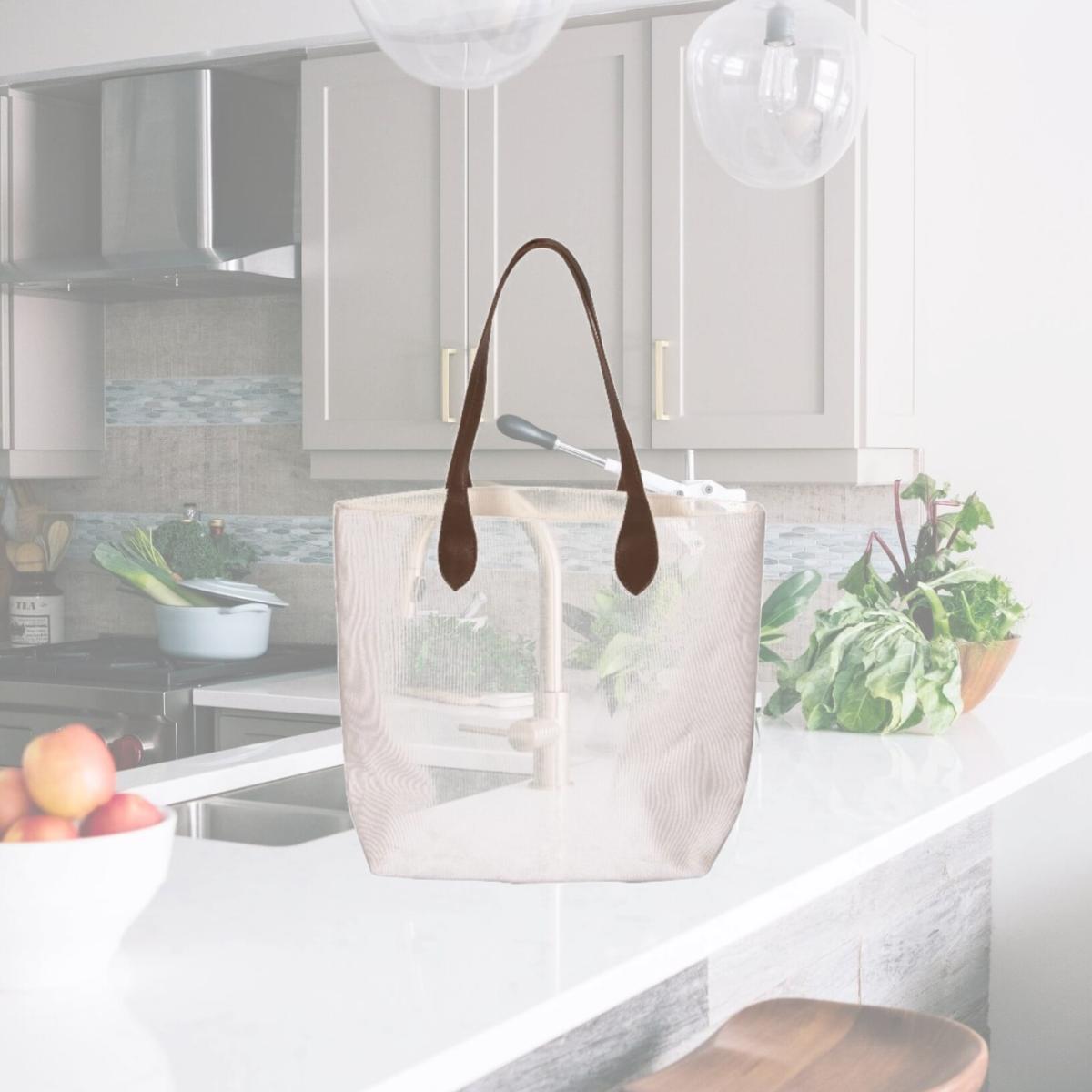 Picture of Debco E8961 Wexford Laminated Cotton Tote Bag - White 