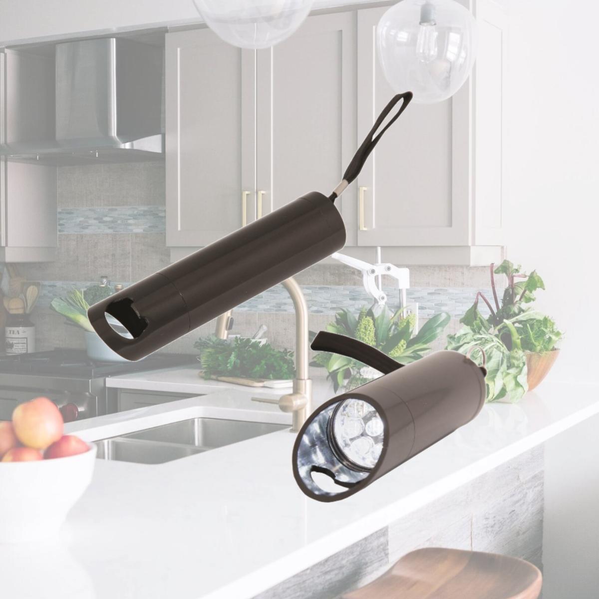 Picture of Debco FL6485 Malt Blazer 9 LED Flashlight Bottle Opener - All Black 