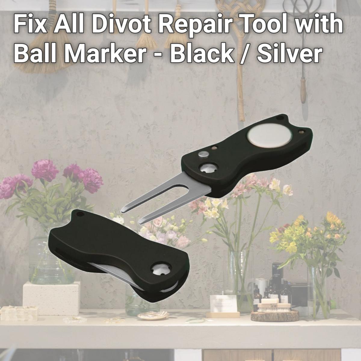 Picture of Debco G7325 Fix All Divot Repair Tool with Ball Marker - Black / Silver 