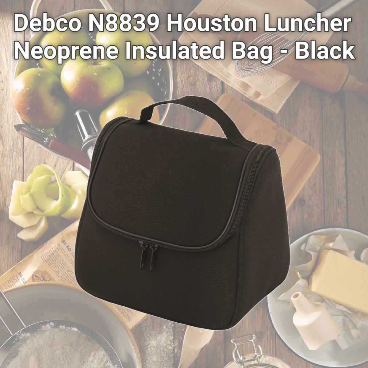 Picture of Debco N8839 Houston Luncher Neoprene Insulated Bag - Black 