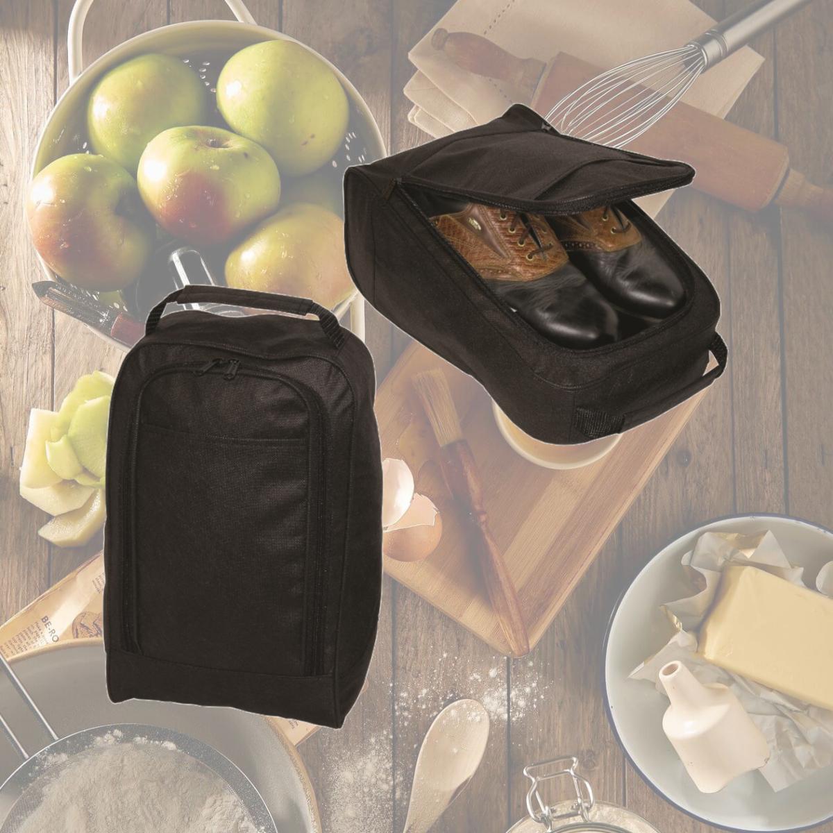 Picture of Debco NW4841 Non Woven Golf Shoe Bag - Black 