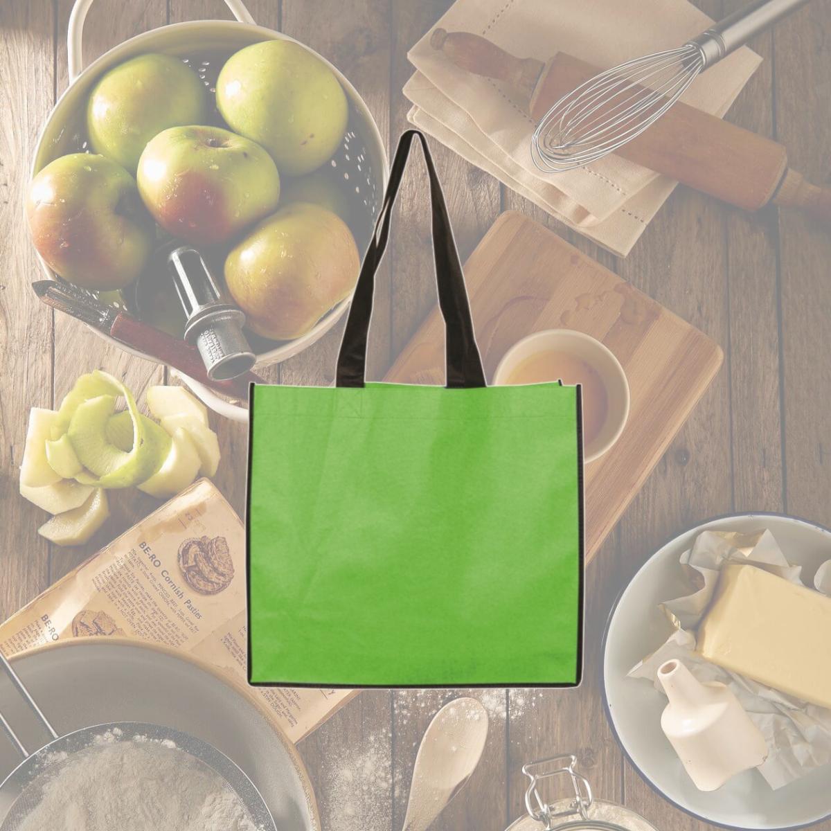 Picture of Debco NW4927 Non Woven Oversized Tote Bag - Lime Green / Black 