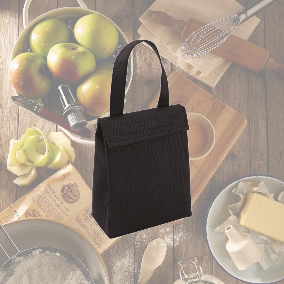 Picture of Debco NW5779 80 g Non Woven Lunch Bag Black 