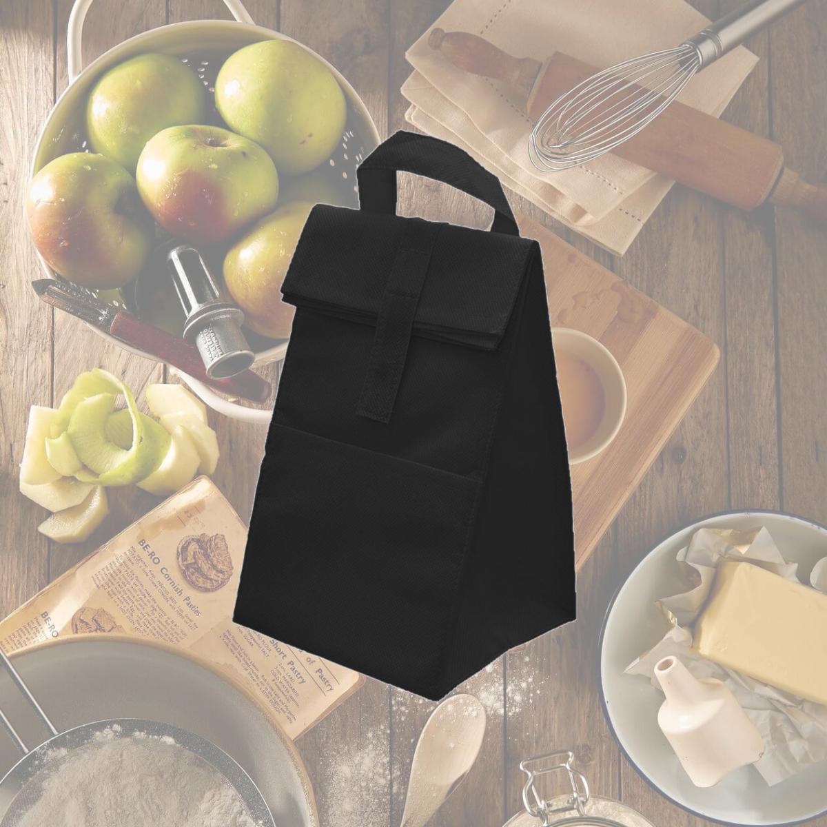 Picture of Debco NW6762 Non Woven Insulated Lunch Bag Black 