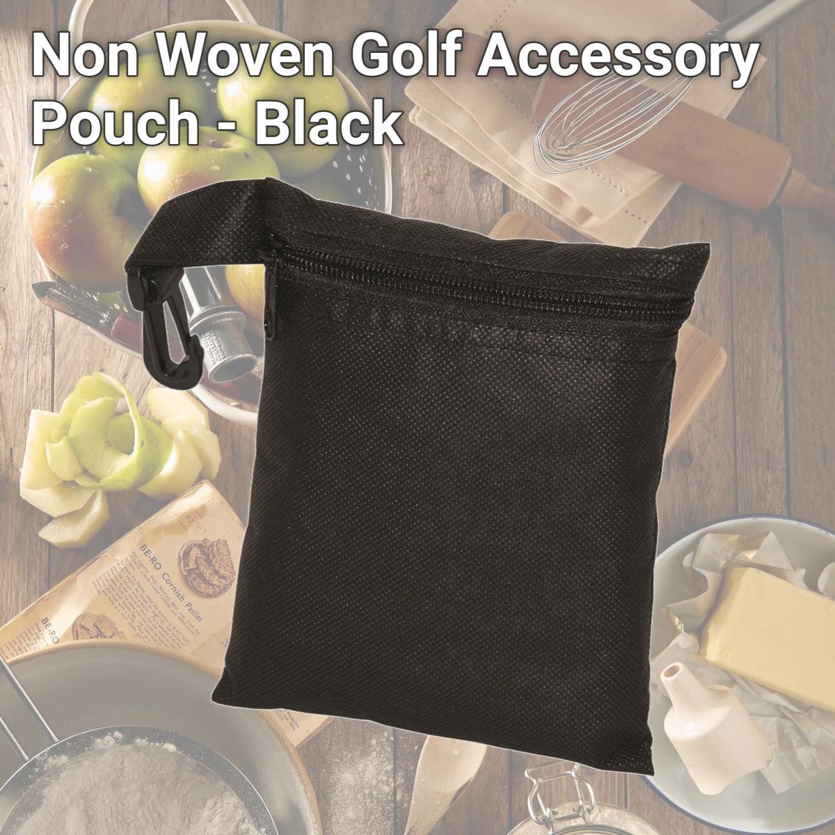 Picture of Debco NW7136 Non Woven Golf Accessory Pouch - Black 