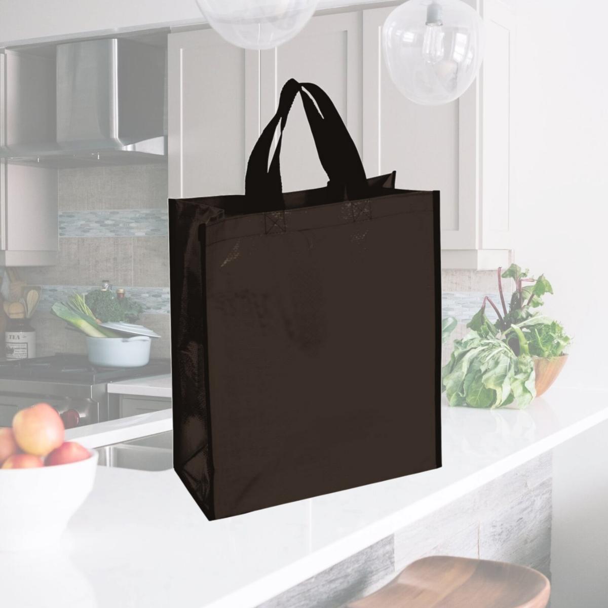 Picture of Debco TO4258 Woven Tote Bag - Black 