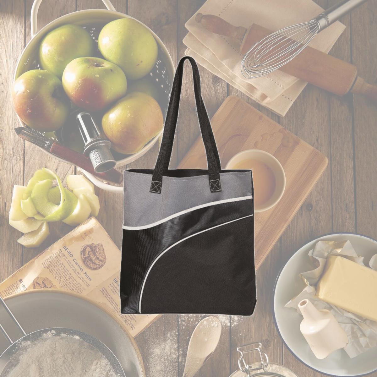 Picture of Debco TO6558 Vision Tote Bag Grey  Black 