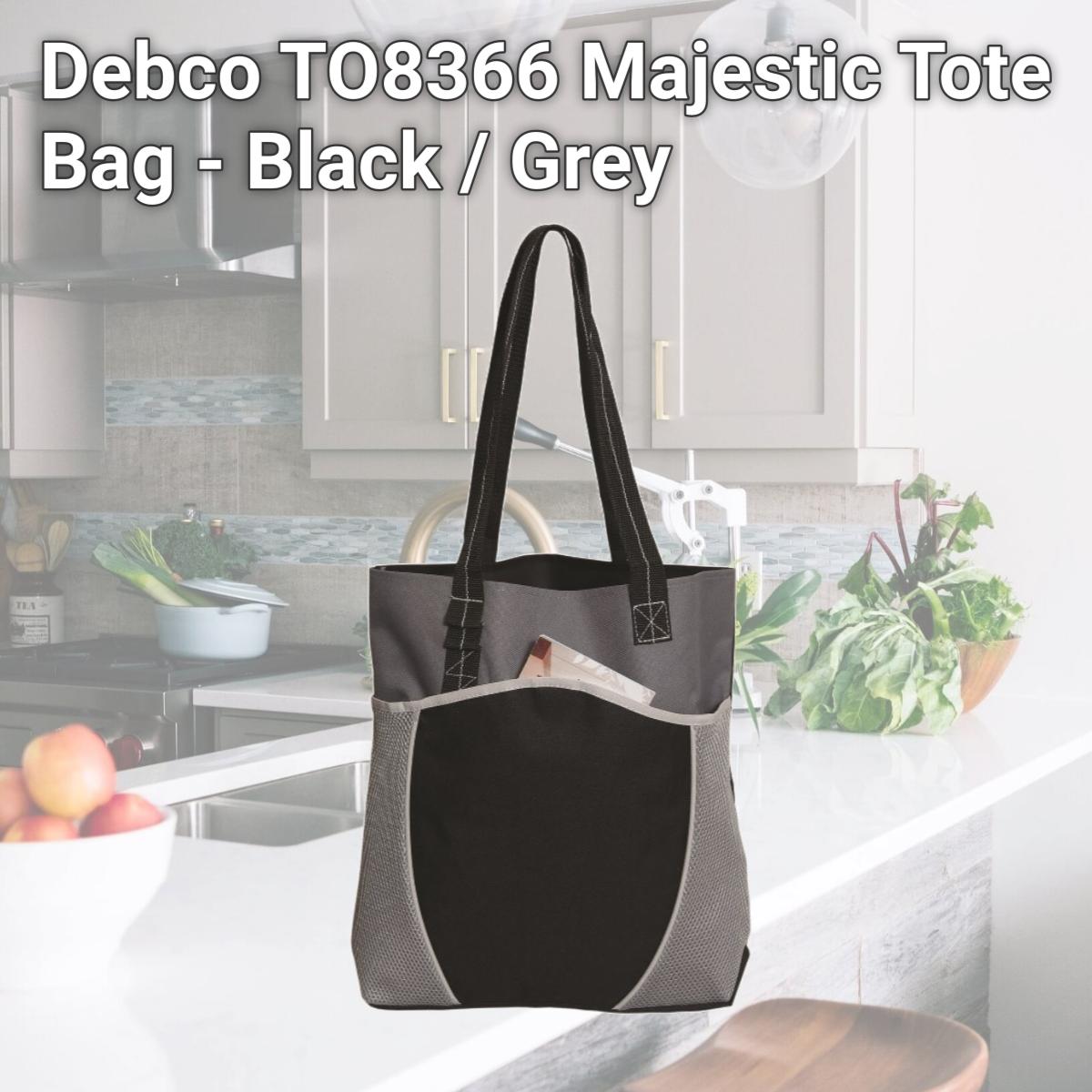 Picture of Debco TO8366 Majestic Tote Bag - Black / Grey 