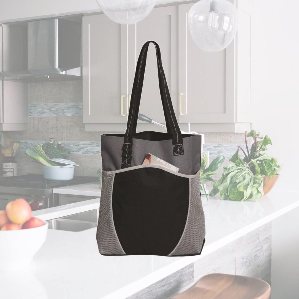 Picture of Debco TO8366 Majestic Tote Bag - Black / Grey 