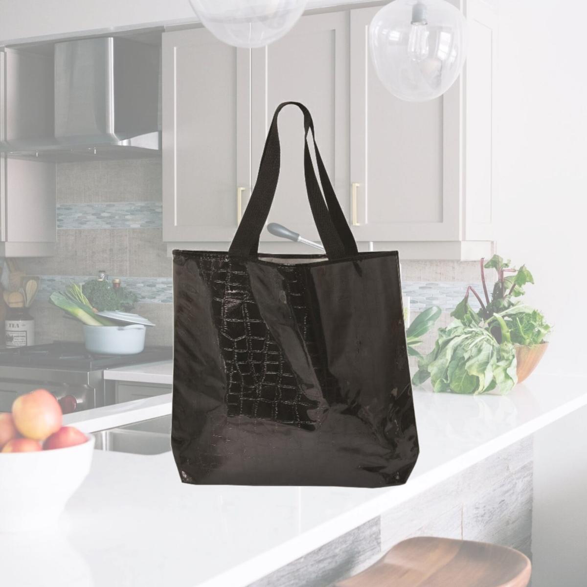 Picture of Debco TO8740 Double Trouble Tote Bag - Black / Clear 