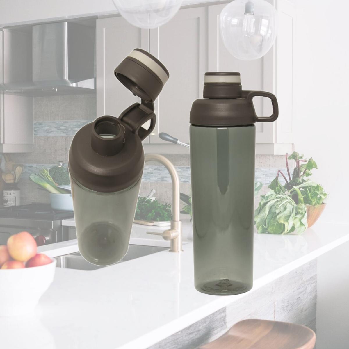 Picture of Debco WB6543 Thirst Manager 890 ml 30 oz Strong Tritan Bottle - Black 