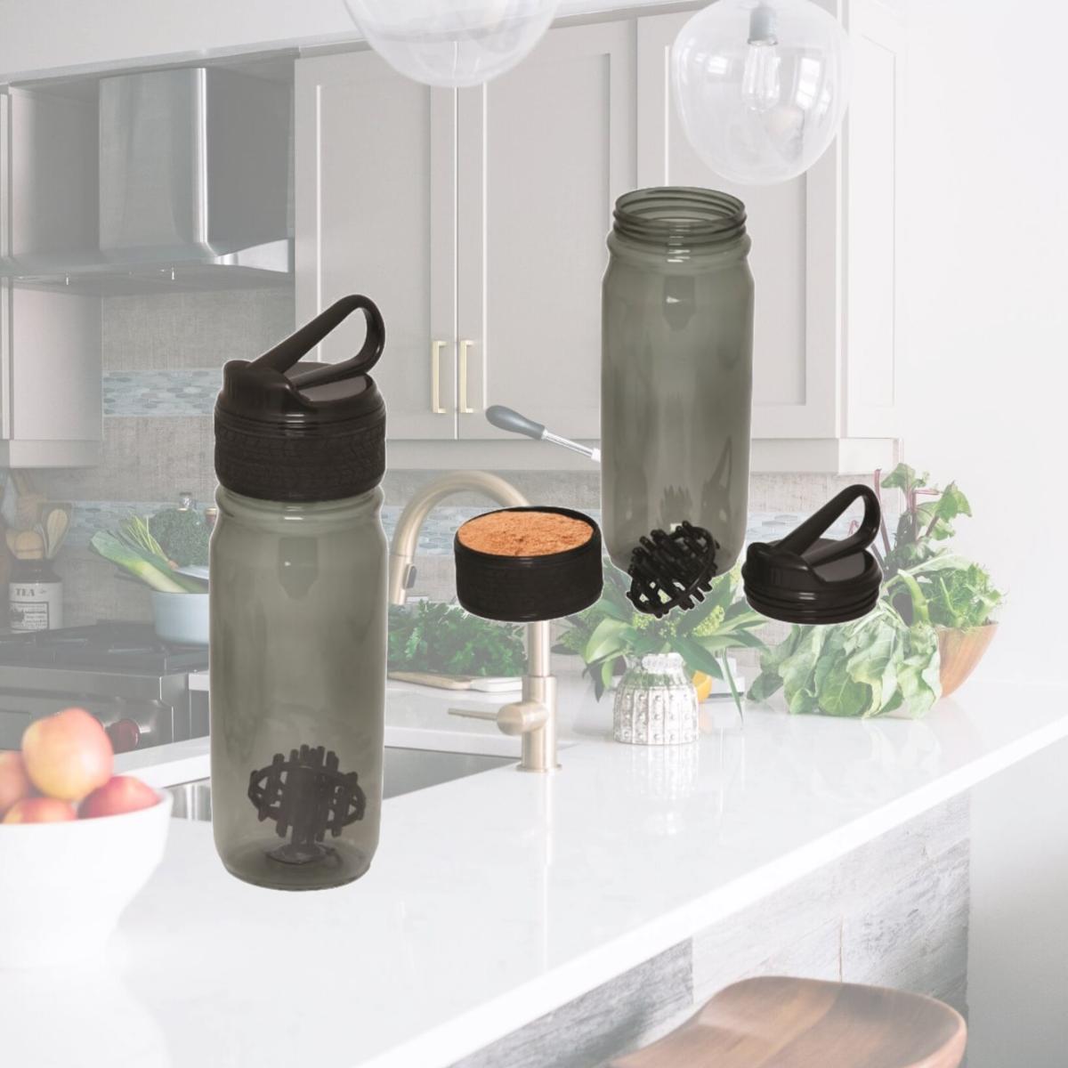Picture of Debco WB8889 800 ml 27 oz Bay Bottle Shaker - Black 