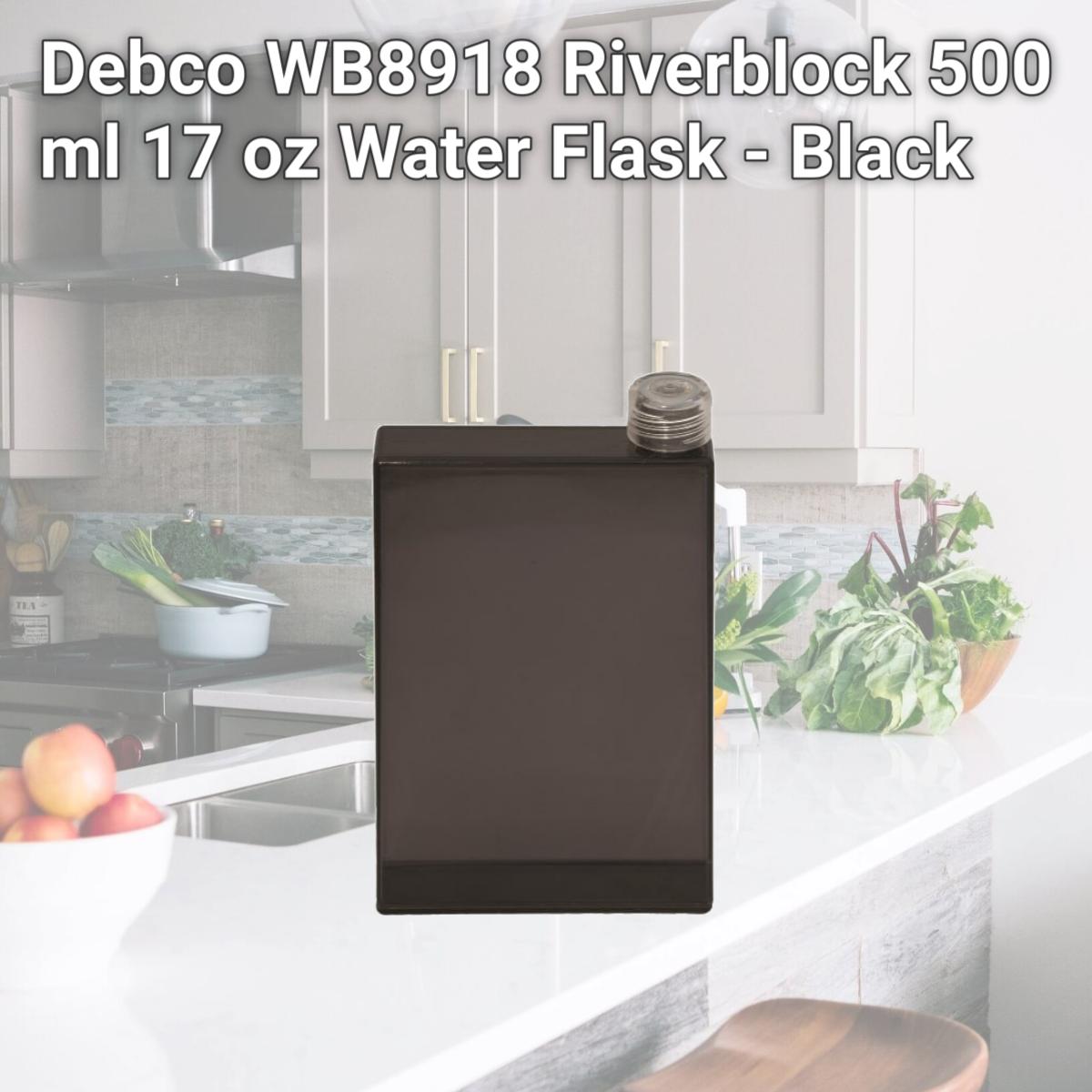 Picture of Debco WB8918 Riverblock 500 ml 17 oz Water Flask - Black 