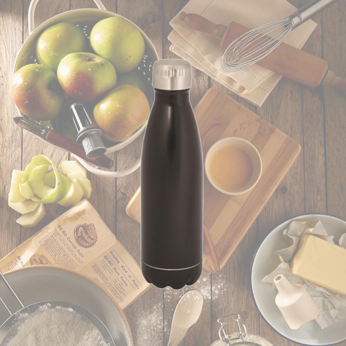 Picture of Debco WB9030 Rockit BPM 500 ml 17 oz Stainless Steel Bottle - Black Matte 
