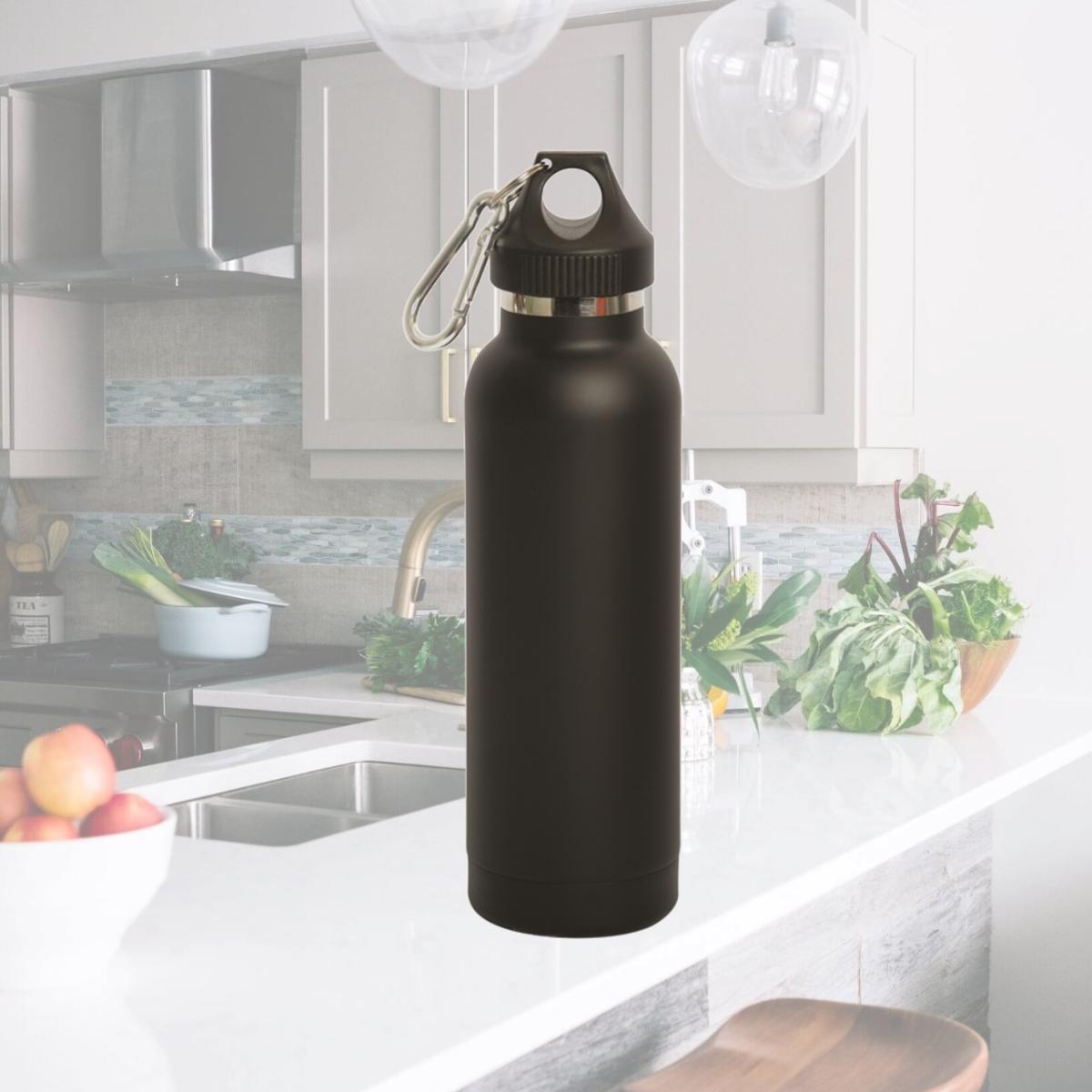 Picture of Debco WB9282 Skylark 500 ml 17 oz Bottle with Vacuum Insulation - Black 