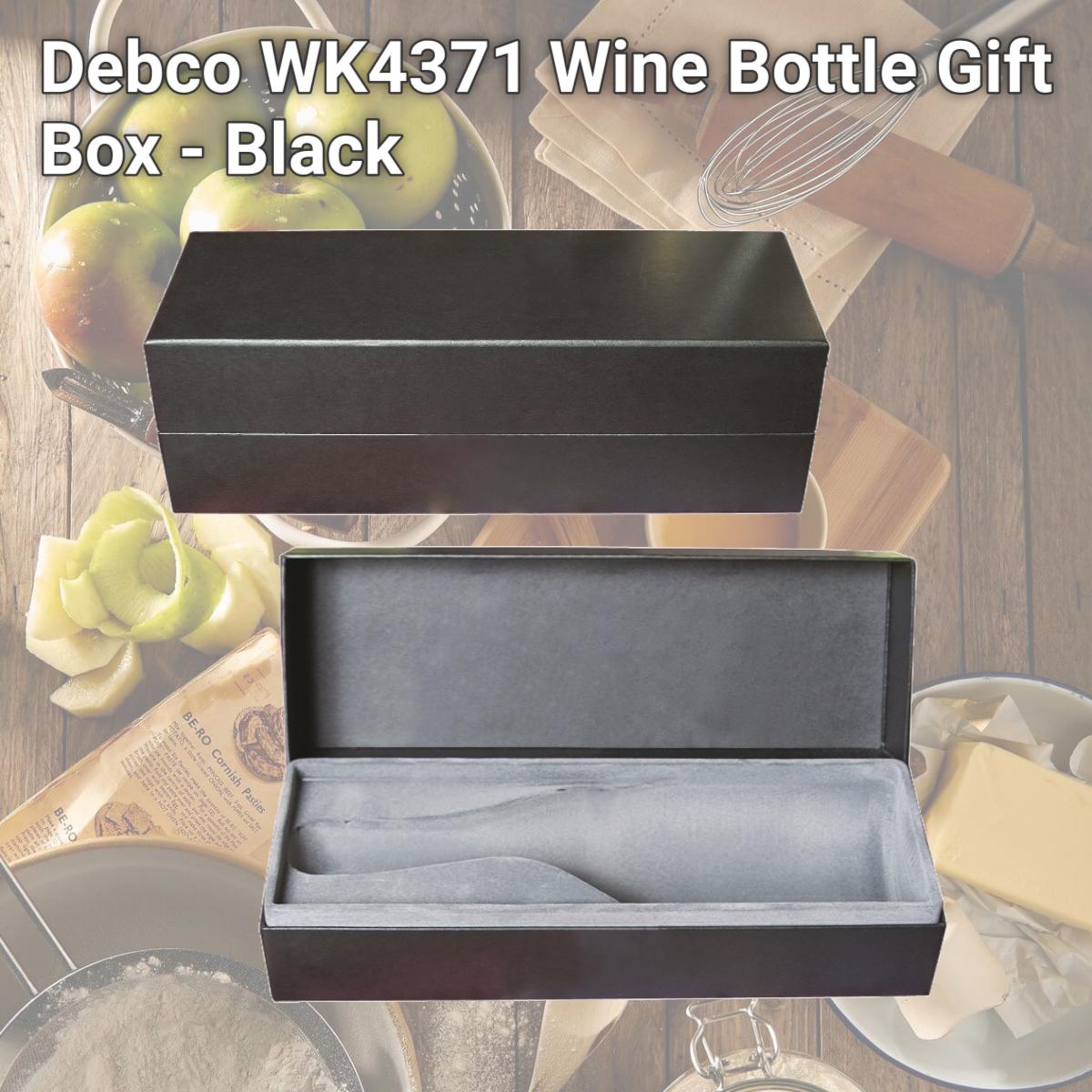 Picture of Debco WK4371 Wine Bottle Gift Box - Black 