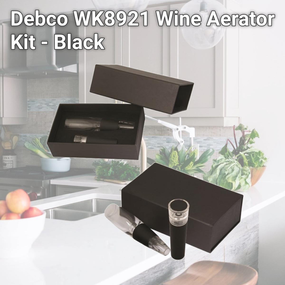 Picture of Debco WK8921 Wine Aerator Kit - Black 