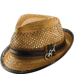 UPC 016698819503 product image for Dorfman Pacific Hat SAN206-HONEY2 Vented Toyo with Leather Band - Honey2 & Small | upcitemdb.com