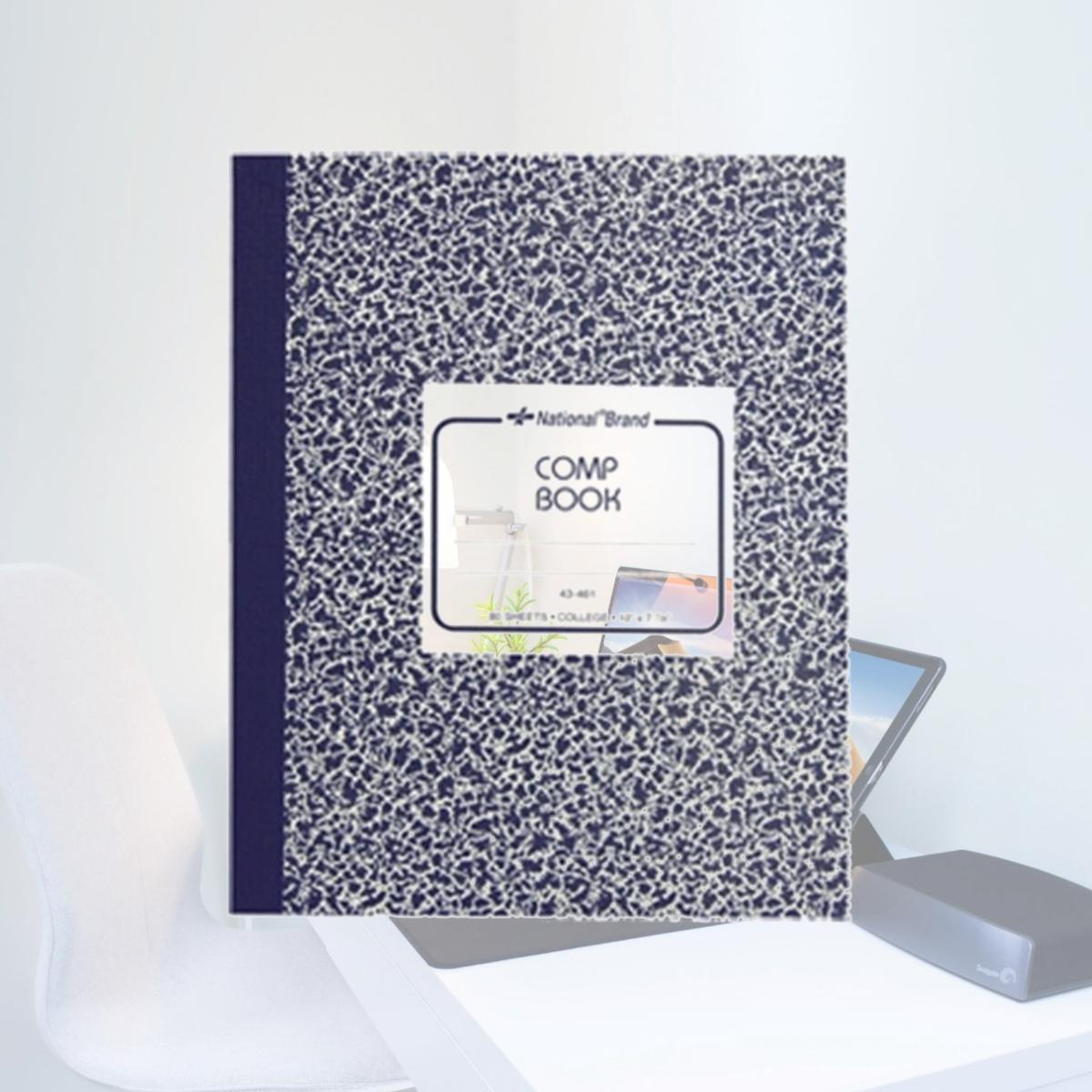 Picture of National Composition Book Black 10 x 8 80 Sht College Ruled 43461 
