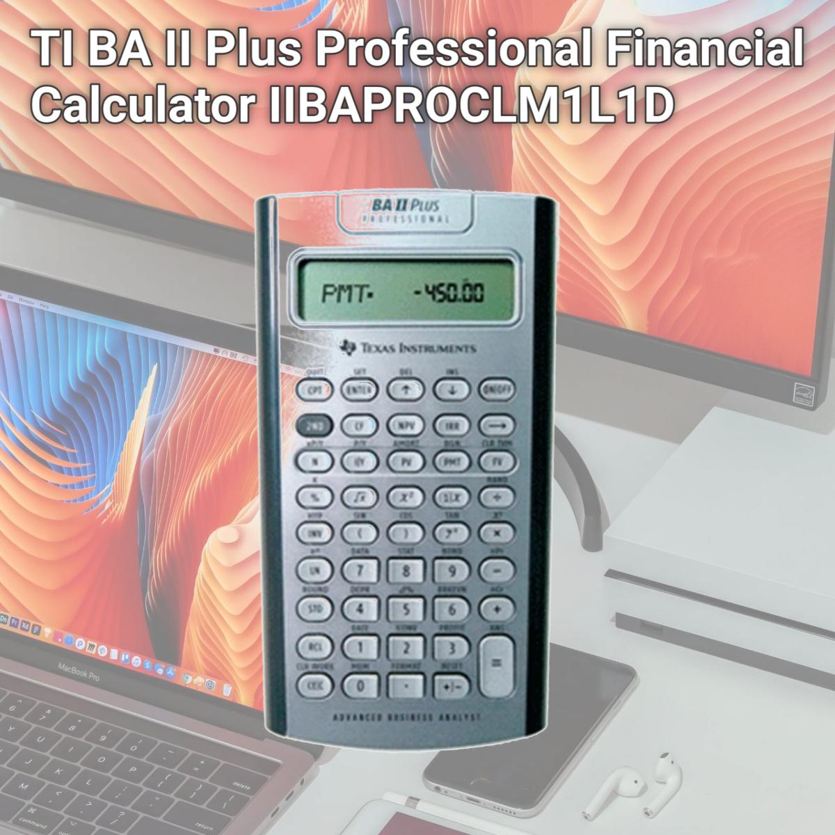 Picture of TI BA II Plus Professional Financial Calculator IIBAPROCLM1L1D
