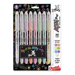 Of America K98bp8m 0.8 Mm Milky Pop Pastel Gel Pen, Assorted Color - Pack Of 6