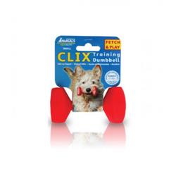 Company Of Animals Coa-cd03 Clix Dumbbell - Red, Large - 7.5 In.