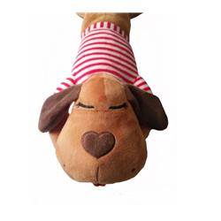 70836 Buddy Long Brown Pillow With Red Strip Shirt