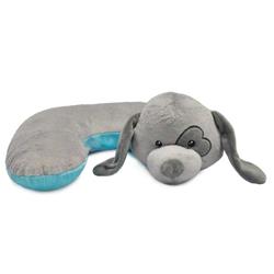 70833 Hugg Grey Dog Pillow With Heart Eye