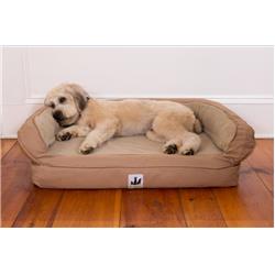 Os-ph-pc-tan-sml Ez Wash Fleece Headrest Dog Bed, Tan - Small