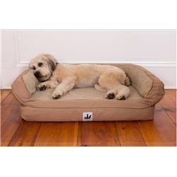 Os-ph-pc-tan-med Ez Wash Fleece Headrest Dog Bed, Tan - Medium