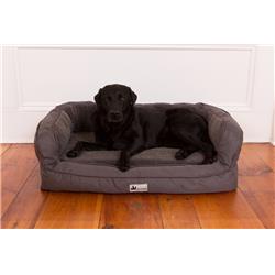 Os-ph-pc-slt-lrg Ez Wash Fleece Headrest Dog Bed, Slate - Large