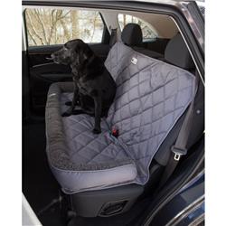 Bsph-pcfl-gry-lrg Fleece Back Seat Protector With Bolster, Grey - Large