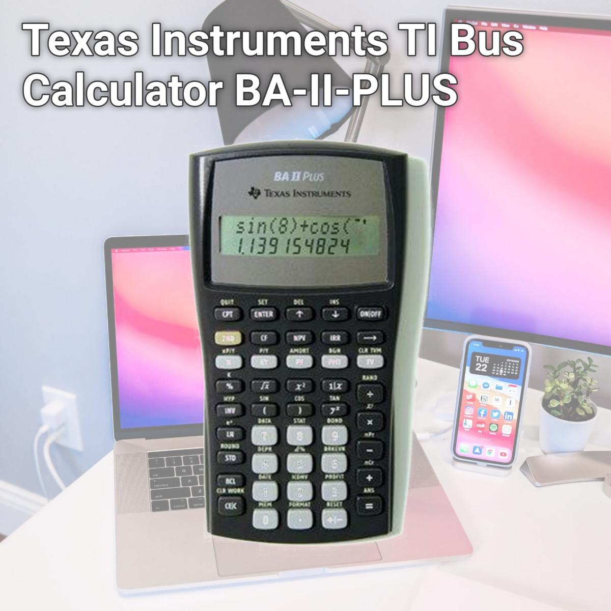 Picture of Texas Instruments TI Bus Calculator BA-II-PLUS