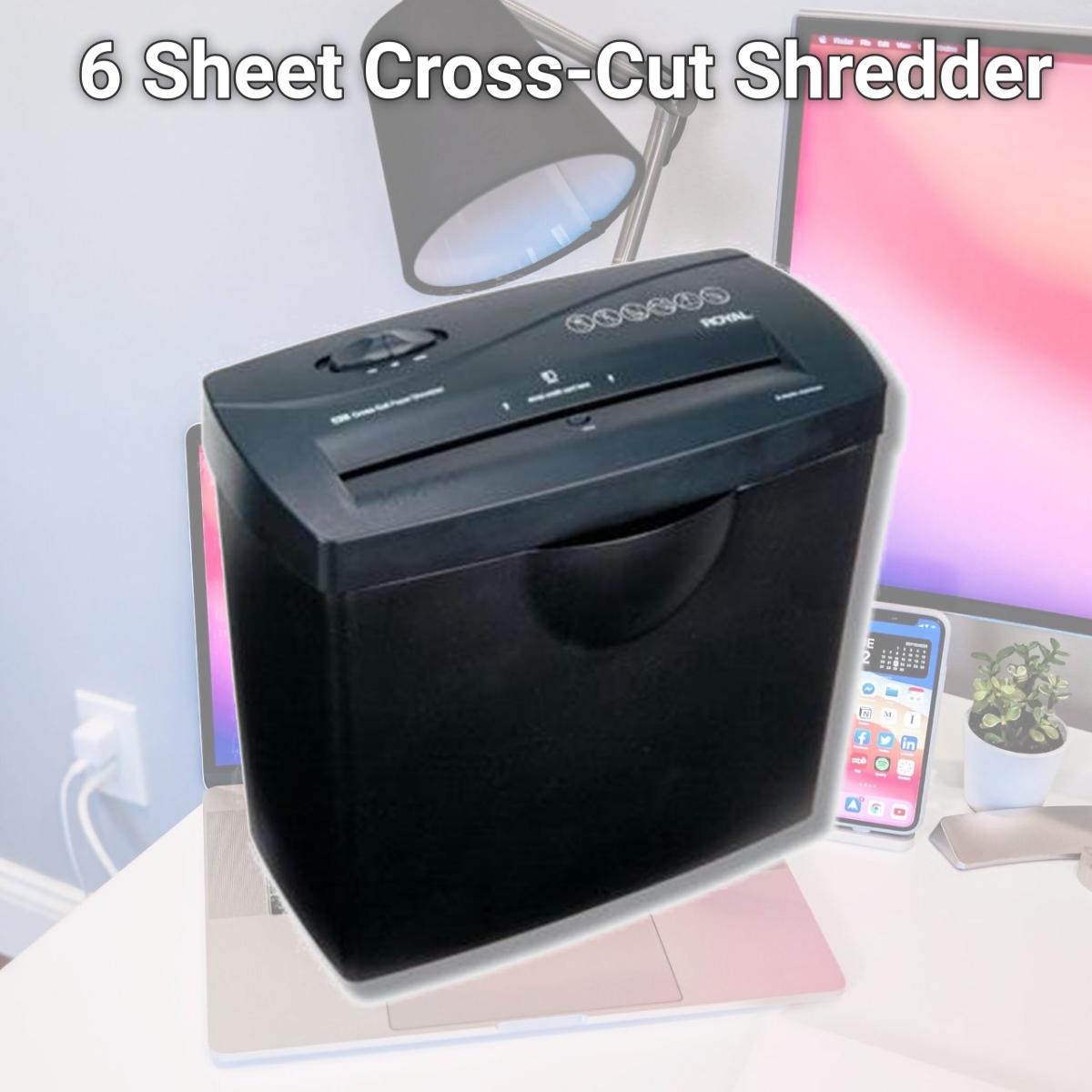 Picture of Royal 29183G-BK 6 Sheet Cross-Cut Shredder