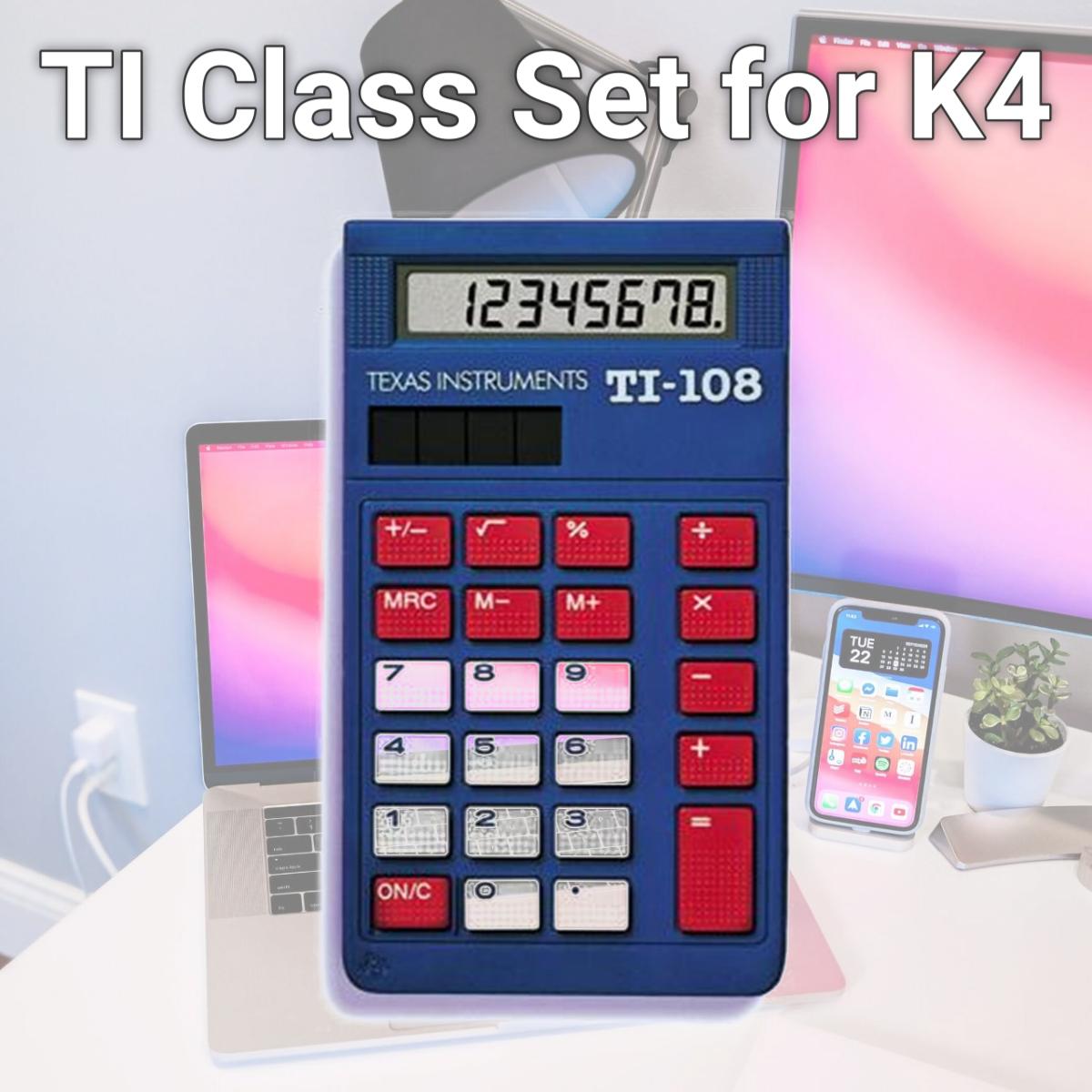Picture of Texas Instruments 108/TKT/1L1/C TI Class Set for K4