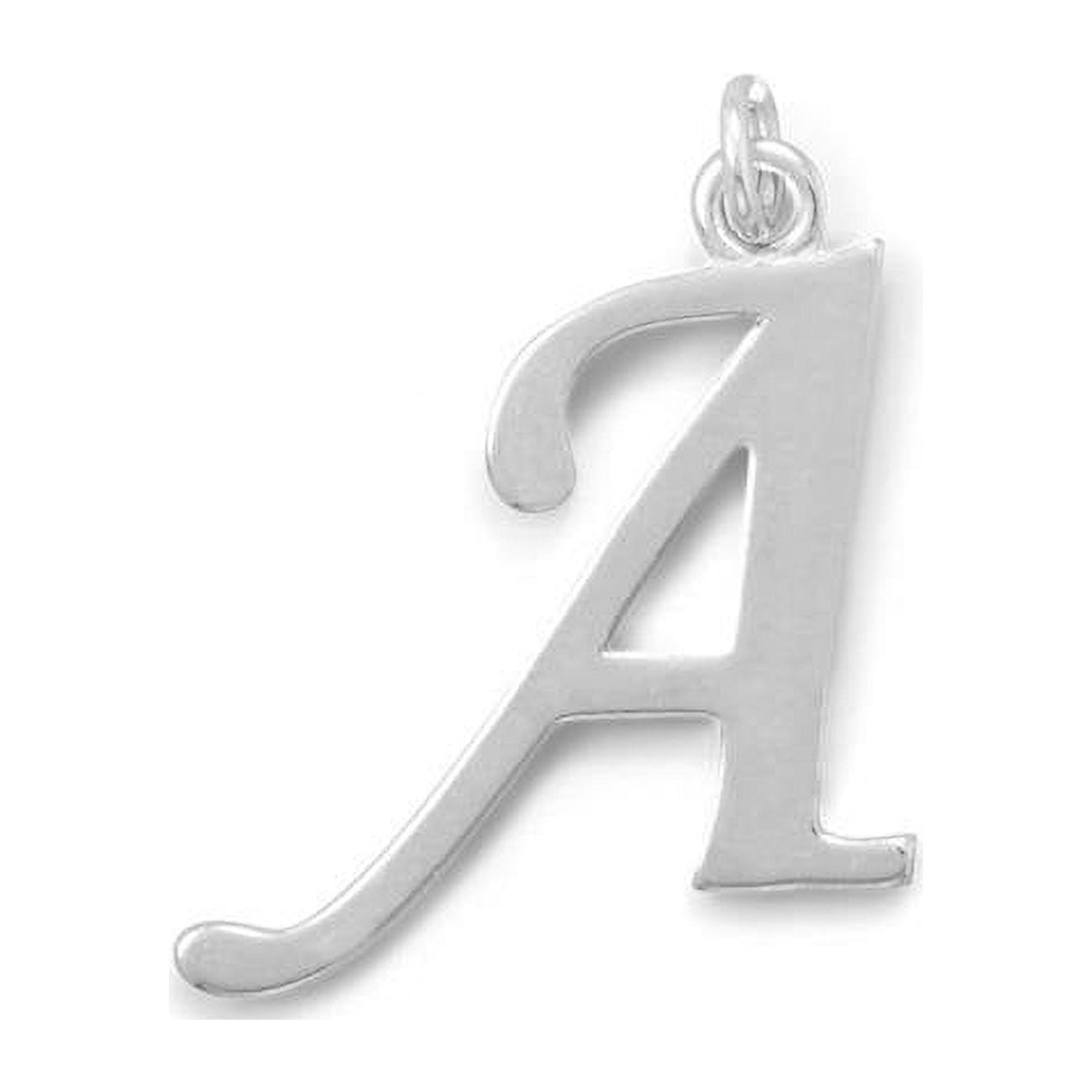 74661a Sterling Silver Initial Letter A Pendant