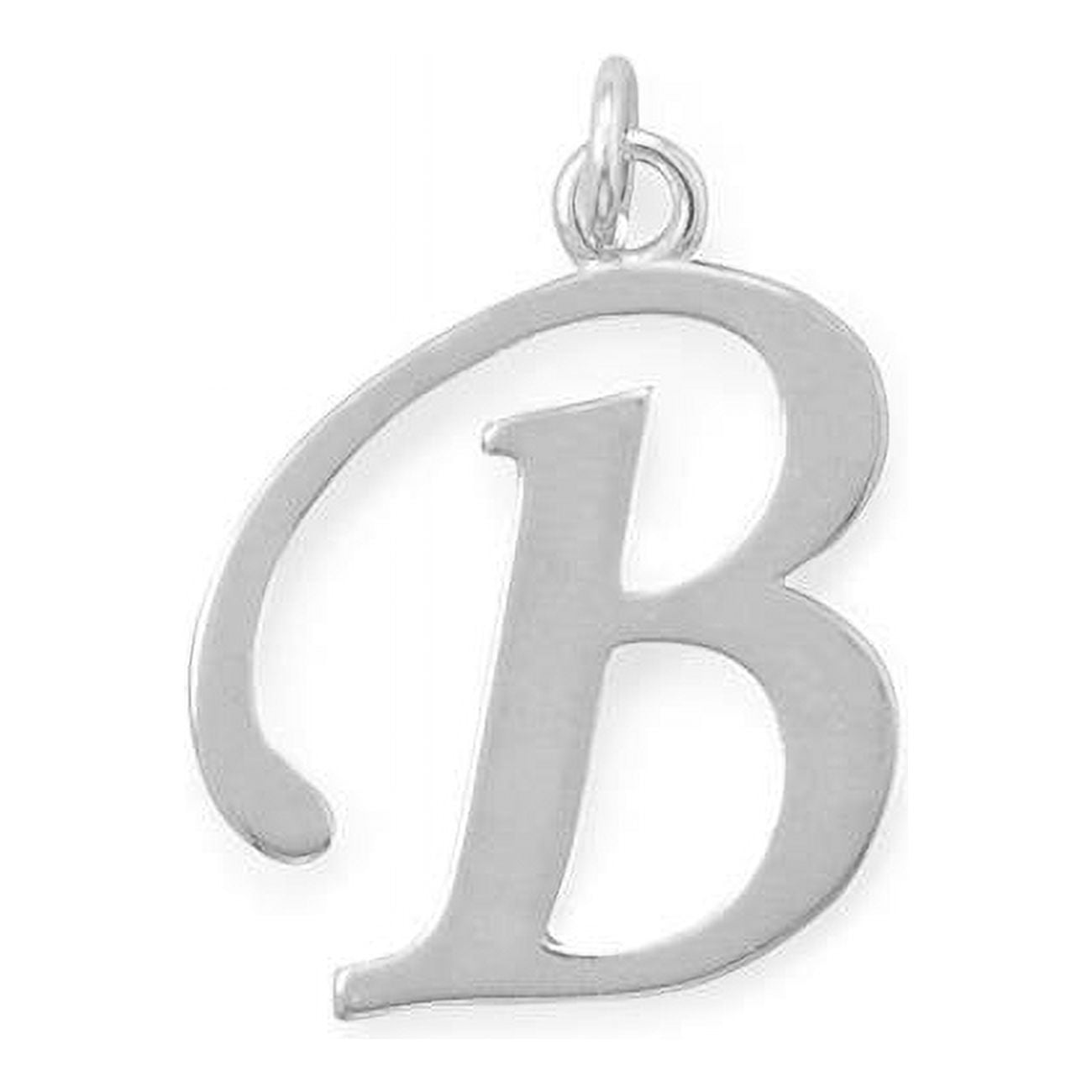 74661b Sterling Silver Initial Letter B Pendant