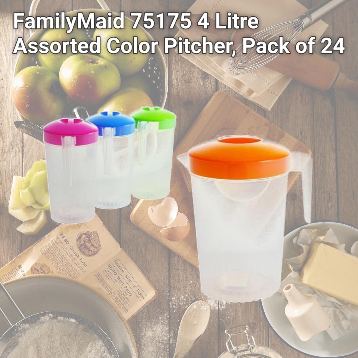 Picture of FamilyMaid 75175 4 Litre Assorted Color Pitcher - Pack of  24