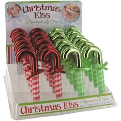 1980840 Christmas Candy Cane Lip Gloss Case Of 48