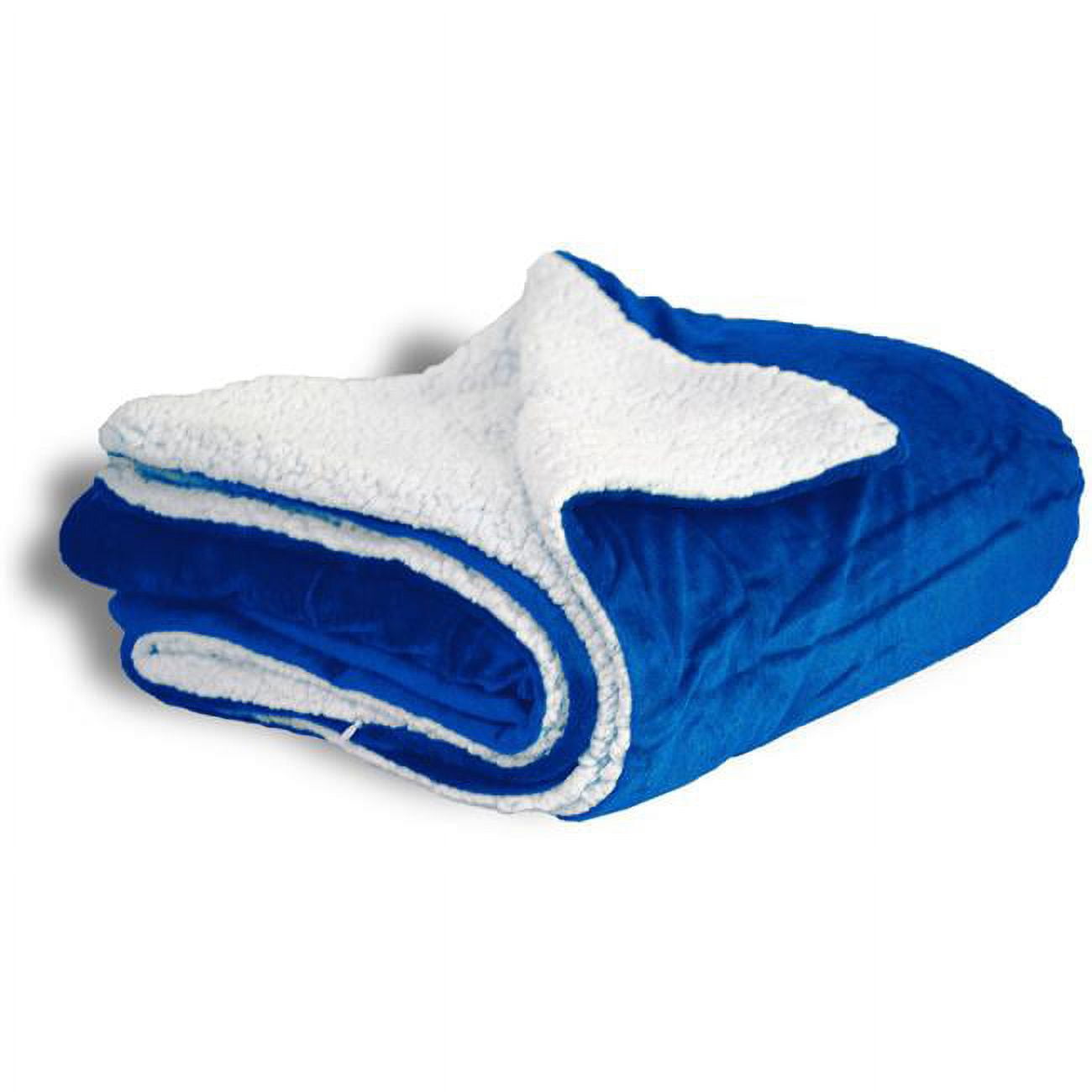 2127287 Oversized Micro Mink Sherpa Blanket Royal Blue Case Of 8