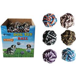 UPC 856434013501 product image for Diamond Visions 1980800 3.5 in. Dog Rope Ball Chew Toy 4 Assorted Colors | upcitemdb.com