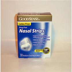 966347 Goodsense(r) Nasal Strips Medium Clear 30 Count Case Of 36
