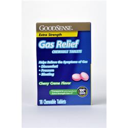 966434 Goodsense(r) Gas Relief Chewable Tablets Cherry Cra?a?me 18 Count Case Of 72