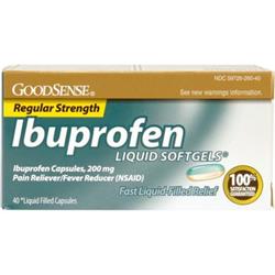 966792 Goodsense(r) Ibuprofen Liquid Softgel 40 Count Case Of 24