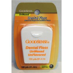 966875 Goodsense(r) Unwaxed Dental Floss 100 Yard Case Of 36