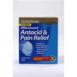 966848 Goodsense(r) Effervescent Antacid & Pain Relief 36 Count Case Of 24