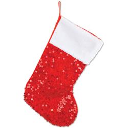 Sequined Christmas Stocking Case Of 24