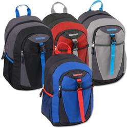 2275313 18 Clip Pocket Backpacks - Assorted Colors Case Of 24