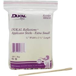 1304130 Dukal Reflections? Spa Applicator Sticks, Extra Small, 1/4x3.5, 100 Count Case Of 25
